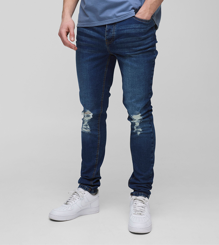 Tall Ripped Stretch Skinny Fit Jeans