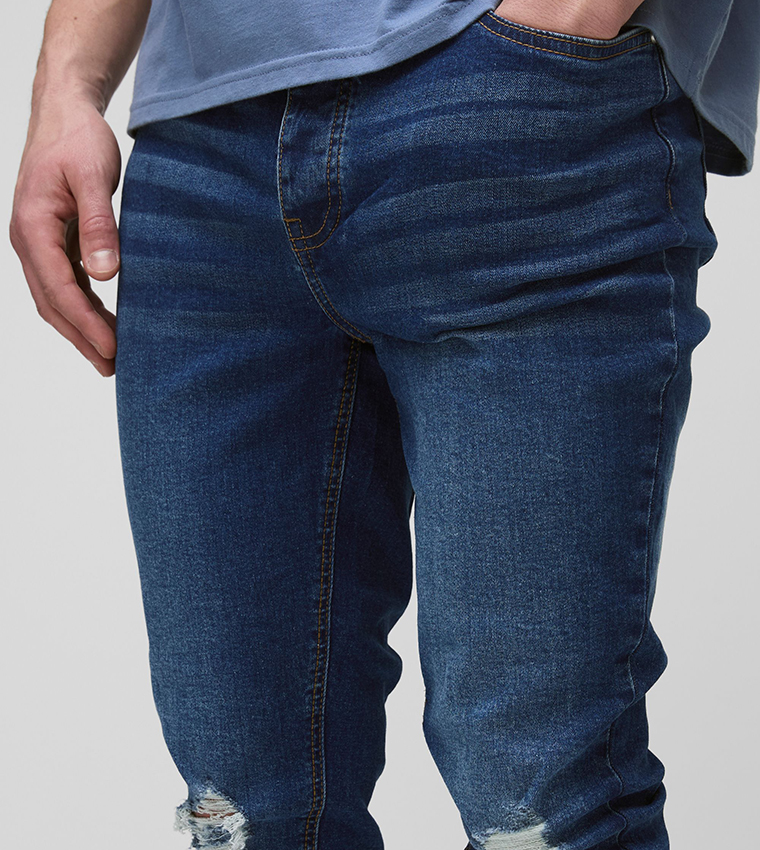 Tall Ripped Stretch Skinny Fit Jeans