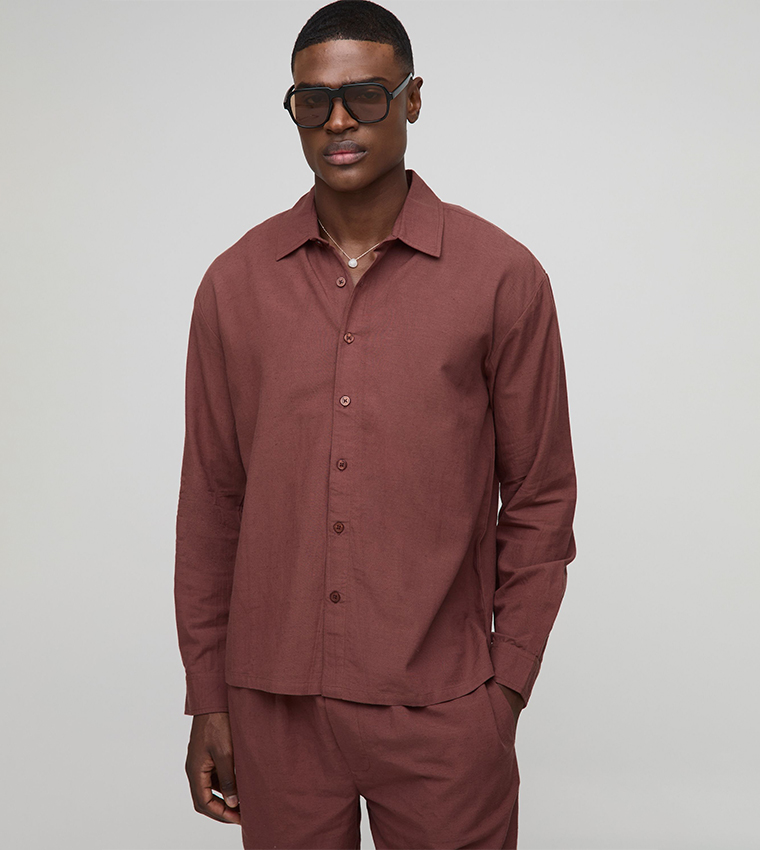 Linen Long Sleeves Oversized Shirt