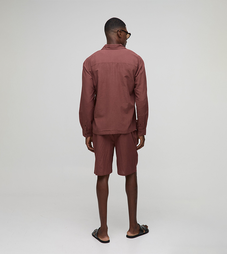 Linen Long Sleeves Oversized Shirt
