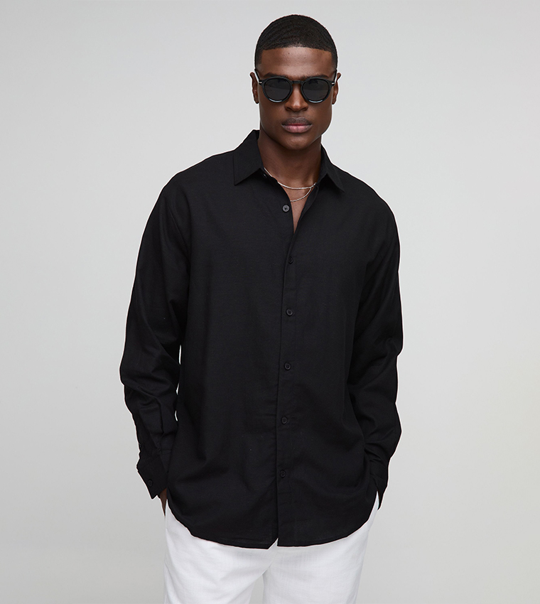 Linen Long Sleeves Oversized Shirt