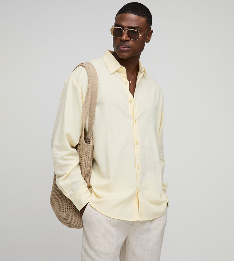 Linen Long Sleeves Oversized Shirt