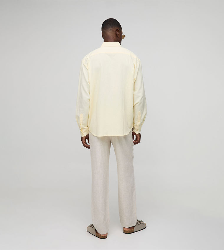 Linen Long Sleeves Oversized Shirt