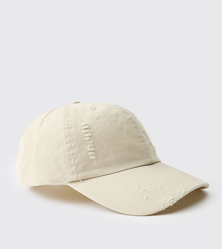 Distressed Frayed Wash Cap