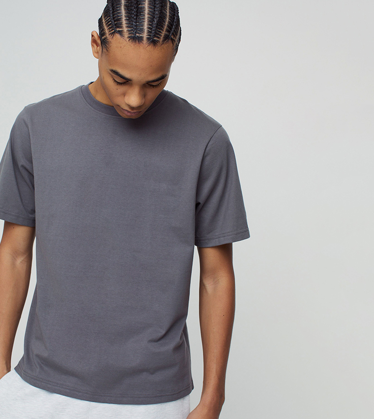 Solid Crew Neck T-Shirt