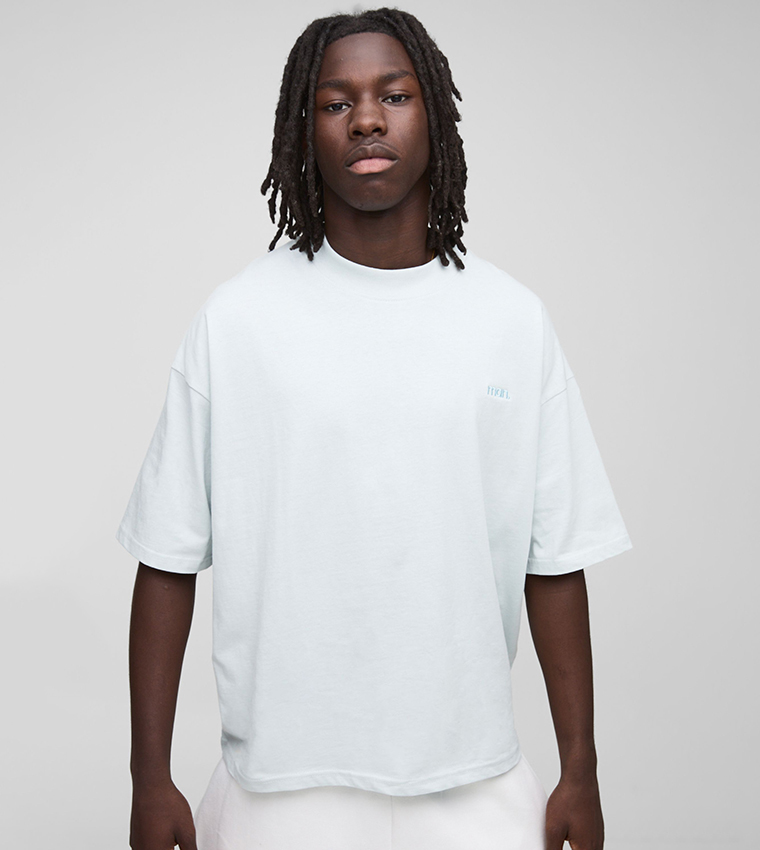 Solid Oversized Crew Neck T-Shirt