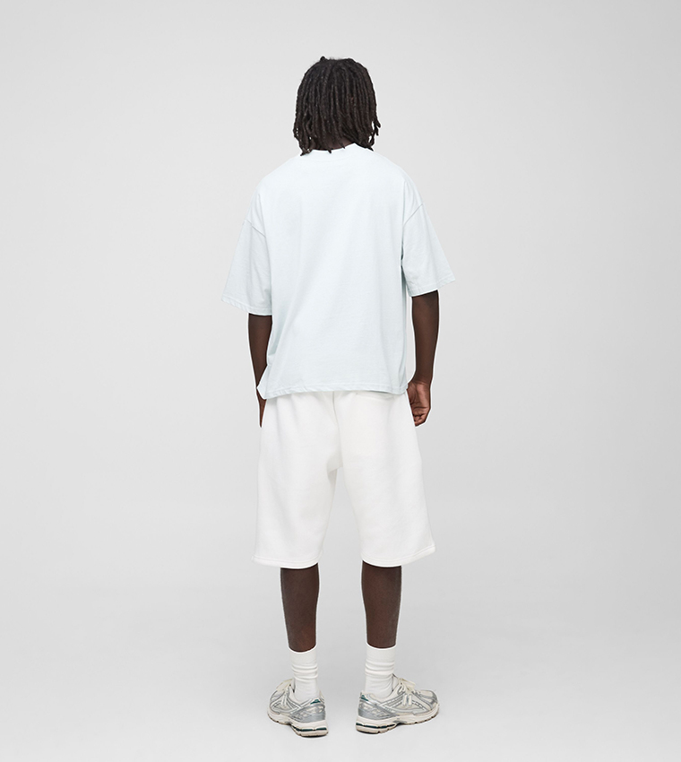 Solid Oversized Crew Neck T-Shirt