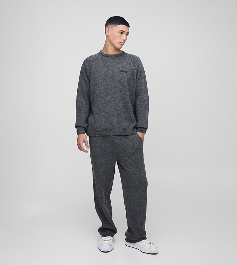 Knitted Raglan Sleeves Co-Ord Set