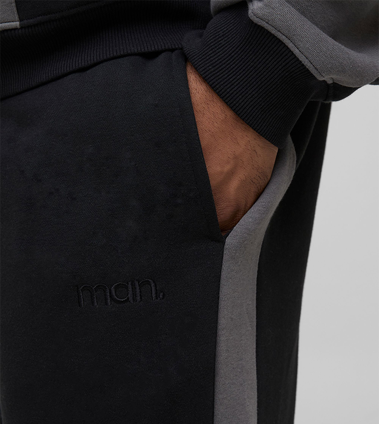 Plus & Tall Relaxed Fit Panel Detail Sweatpants
