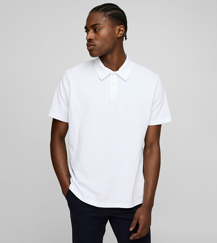 Regular Fit Solid Pique Polo T-Shirt
