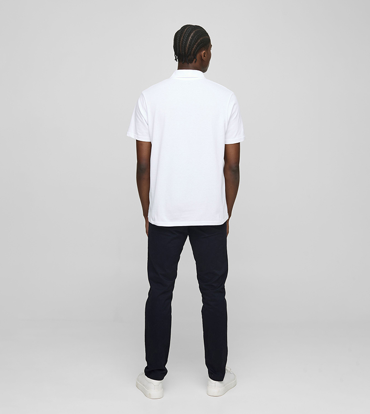Regular Fit Solid Pique Polo T-Shirt