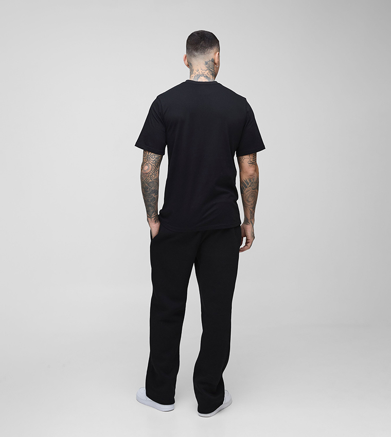 Plus & Tall Skeleton Hand Embroidered T-Shirt