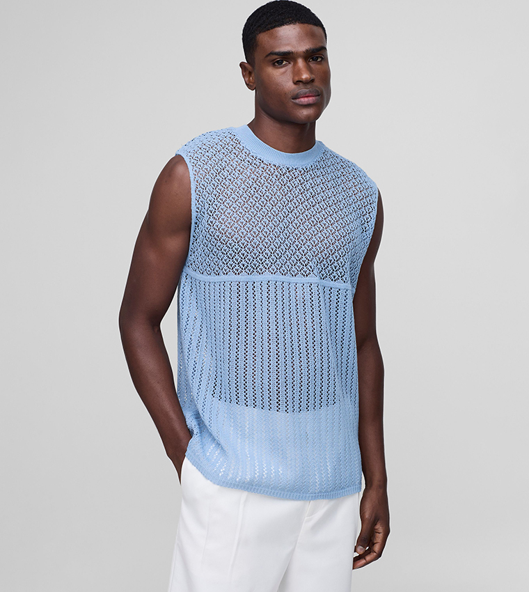 Openwok Knitted Sweater Vest