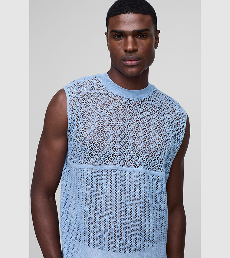 Openwok Knitted Sweater Vest