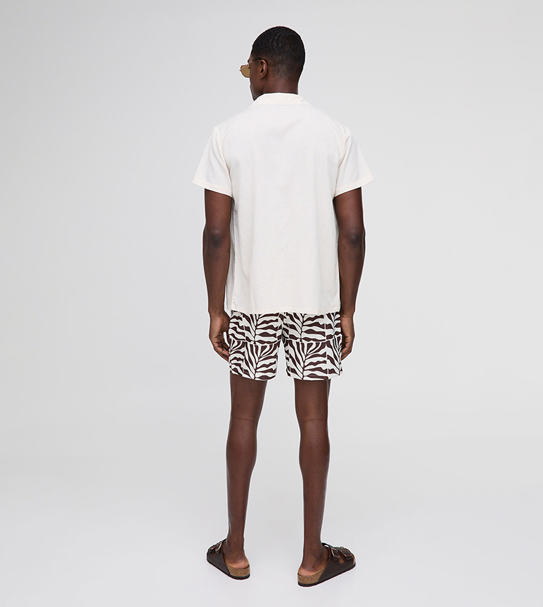 Palm Print Swim Shorts