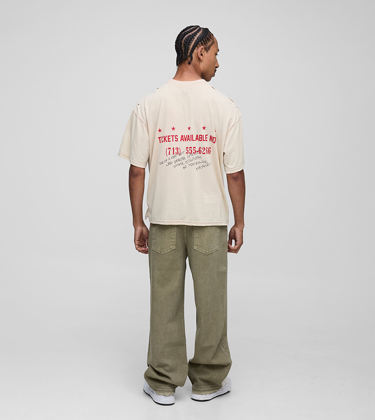 Herringbone Relaxed Fit Trousers