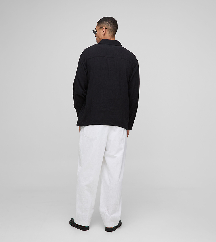 Cheesecloth Long Sleeves Oversized Shirt