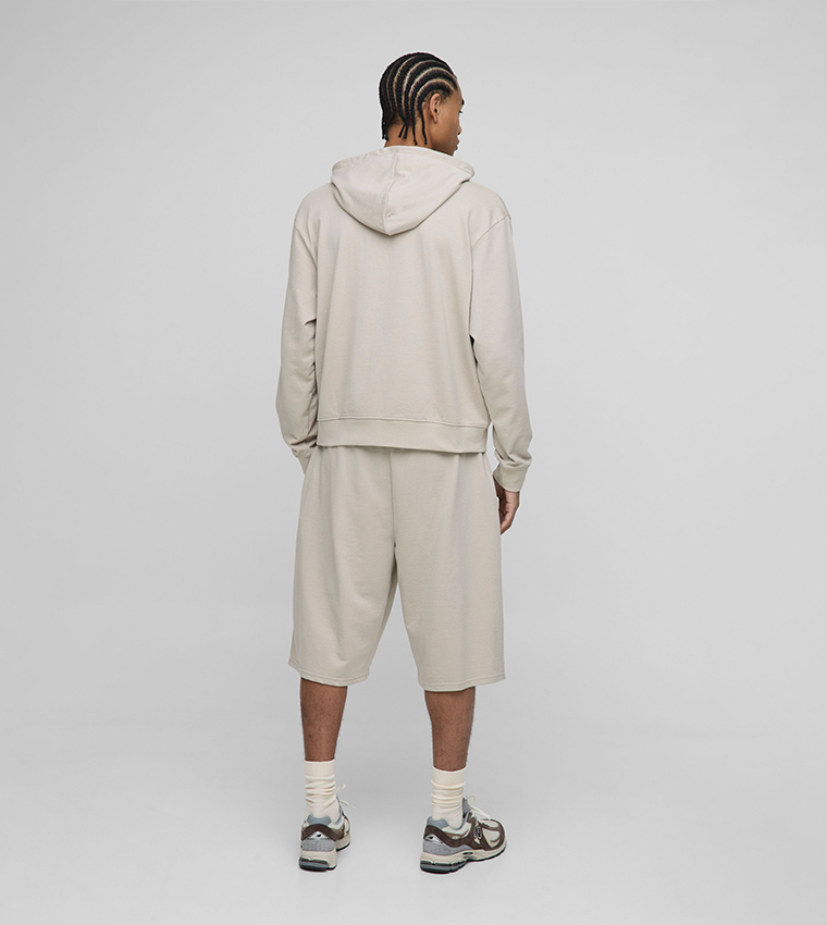 Solid Long Sleeves Oversized Hoodie