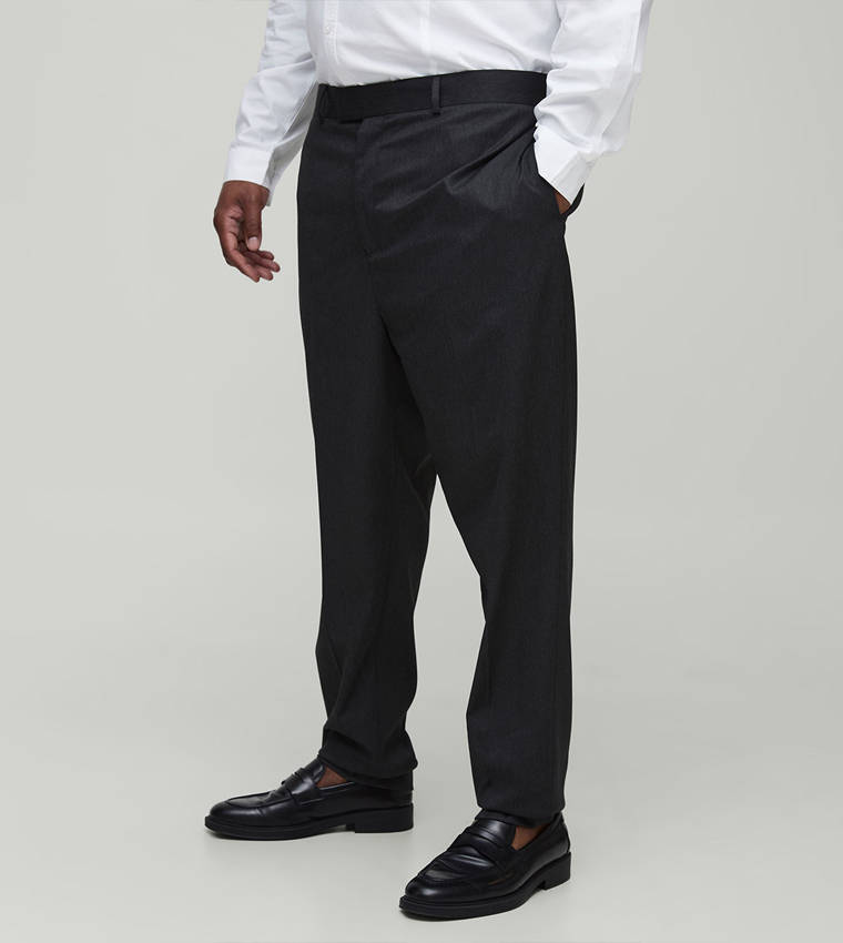 Plus & Tall Tapered Fit Crease Front Tailored Trousers