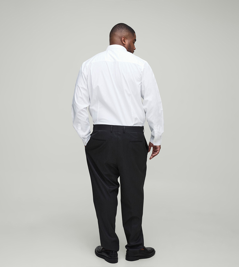 Plus & Tall Tapered Fit Crease Front Tailored Trousers