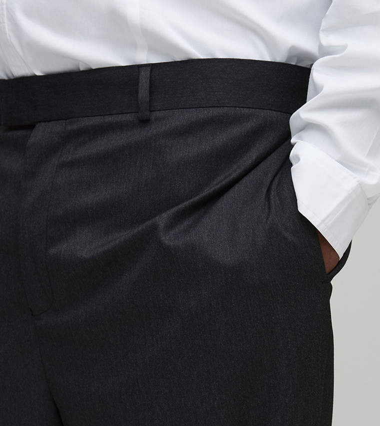 Plus & Tall Tapered Fit Crease Front Tailored Trousers