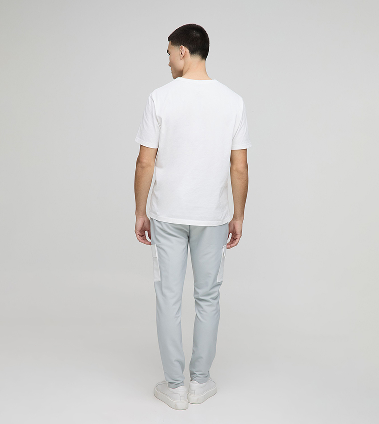 Mid Rise Slim Fit Cargo Trousers