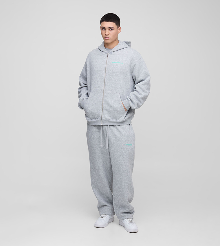 Homme Zip Through Hooded Co-Ord Set