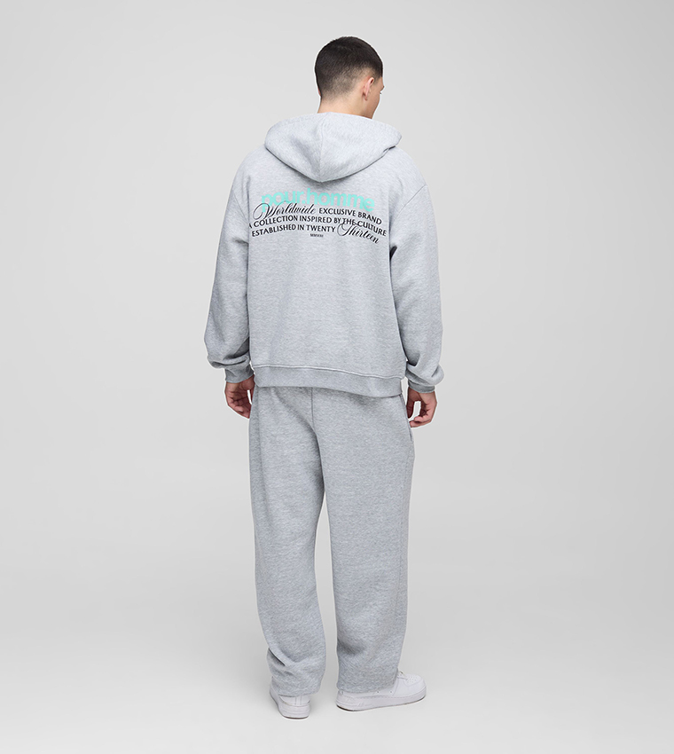 Homme Zip Through Hooded Co-Ord Set