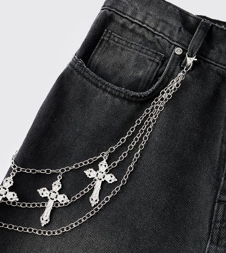 Jean Chain with Crosses