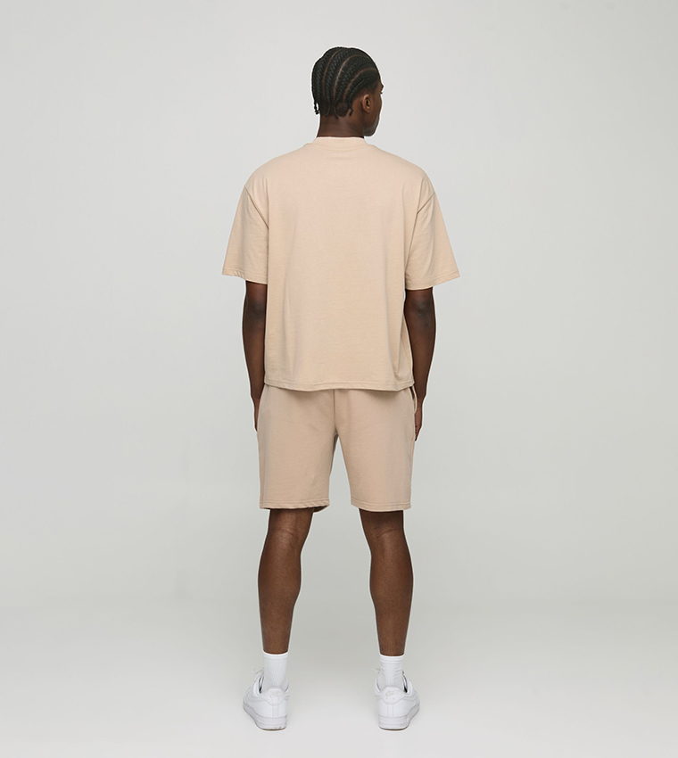 Relaxed Fit Mid Length Basic Lightweight Shorts