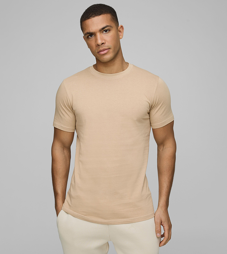 Pack of 3 Slim Fit Crew Neck T-Shirts