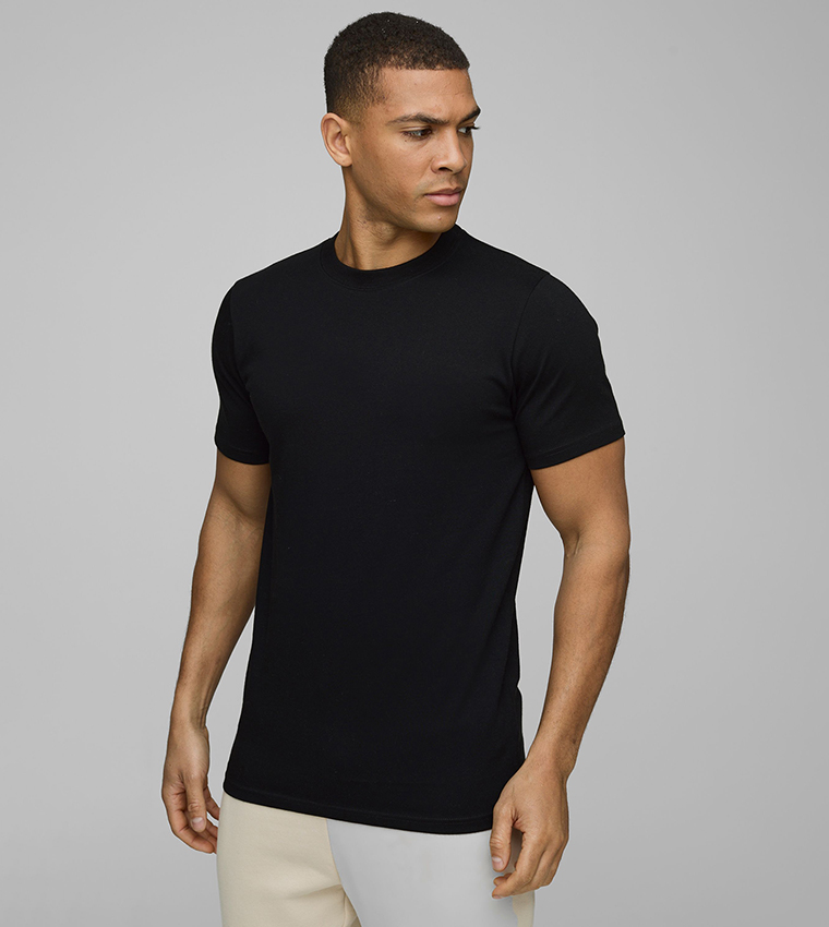 Pack of 3 Slim Fit Crew Neck T-Shirts