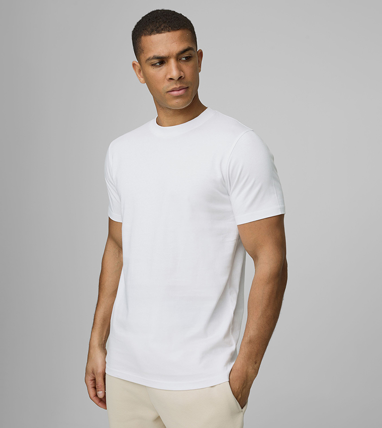 Pack of 3 Slim Fit Crew Neck T-Shirts