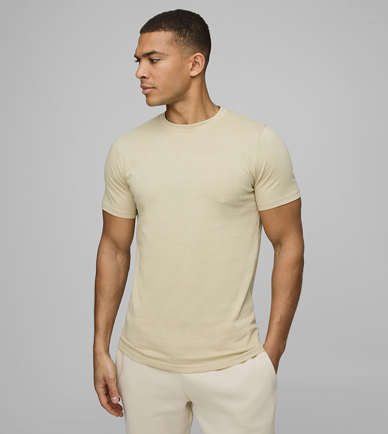 Pack of 3 Slim Fit Crew Neck T-Shirts
