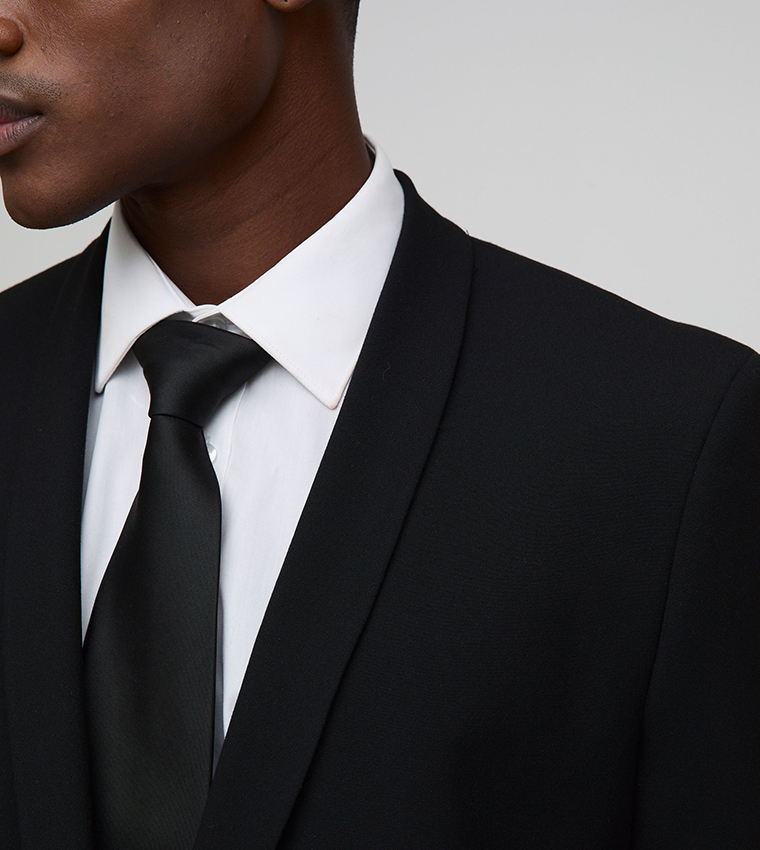 Asymmetrical Detail Long Sleeves Blazer