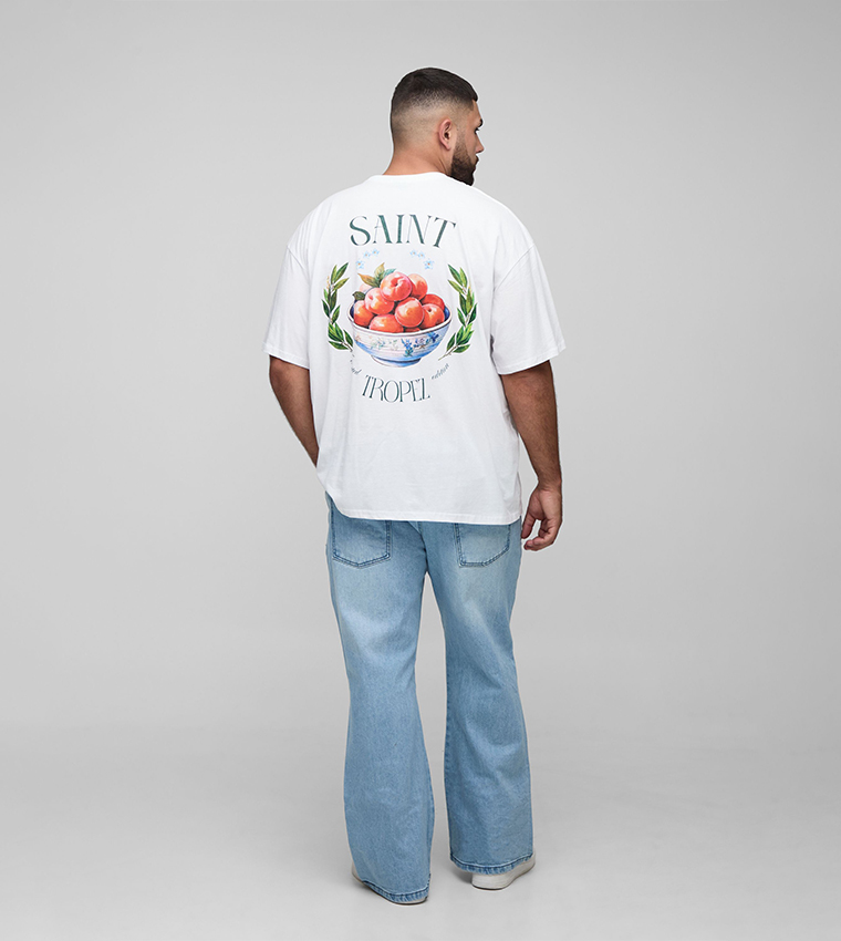 Distressed Carpenter Relaxed Flared Jeans