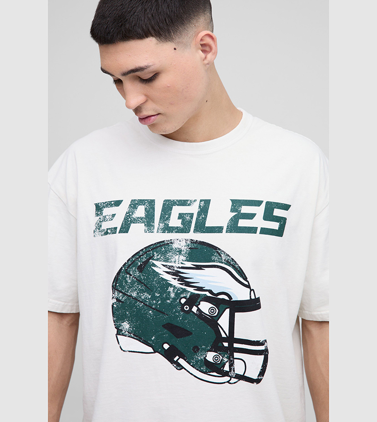 NFL Eagles License Washed Oversized T-Shirt