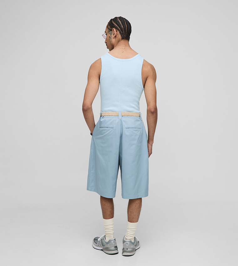 Pleated Detail Relaxed Fit Shorts