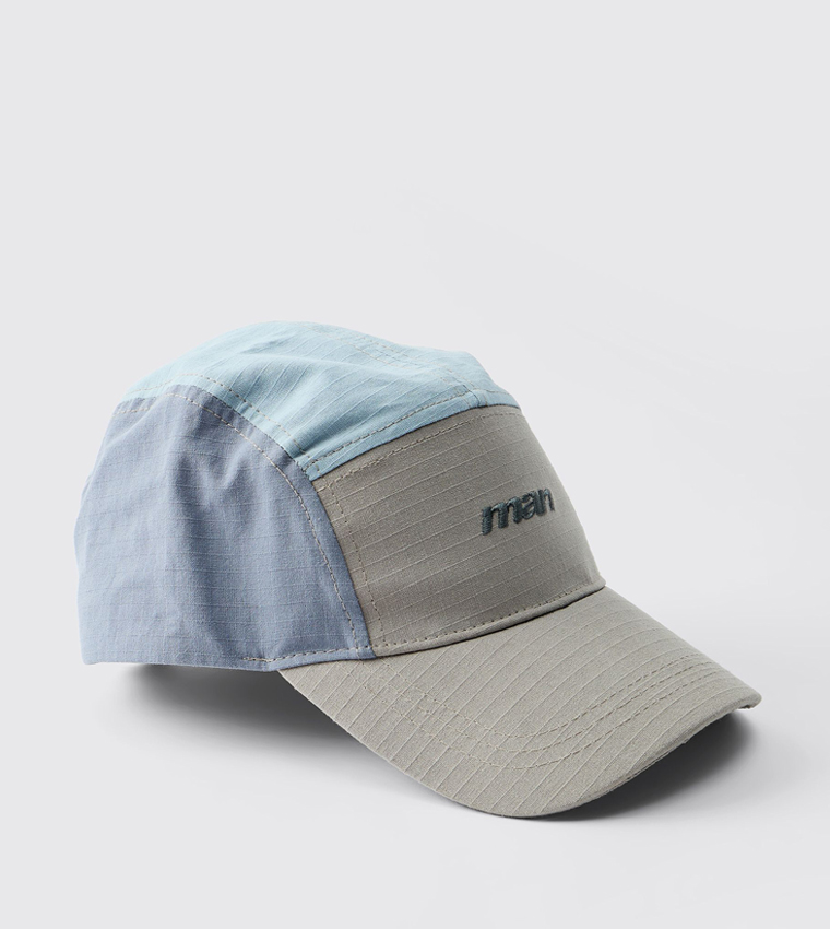 Buy BoohooMAN Lightweight Nylon Panel Cap In Blue 6thStreet Kuwait