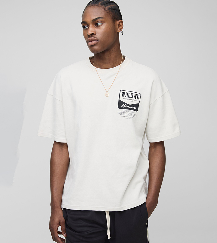 Printed Short Sleeves Oversized T-Shirt