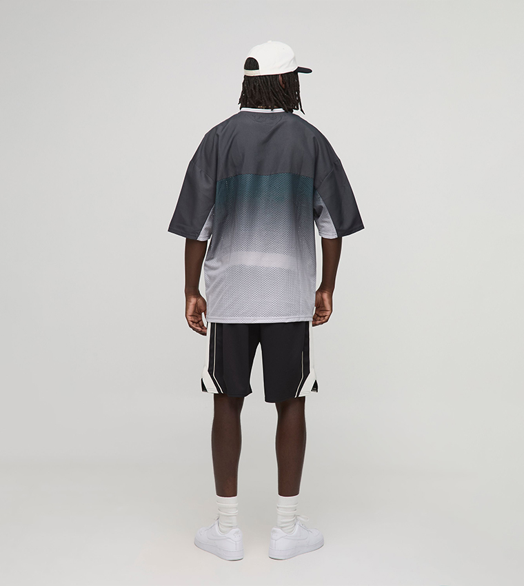 Homme Star V-Neck Oversized Active T-Shirt
