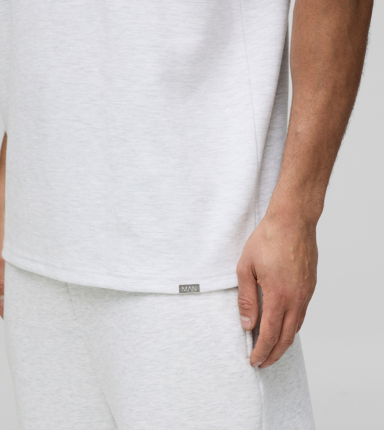 Man Metal Tab Heavyweight Interlock T-Shirt