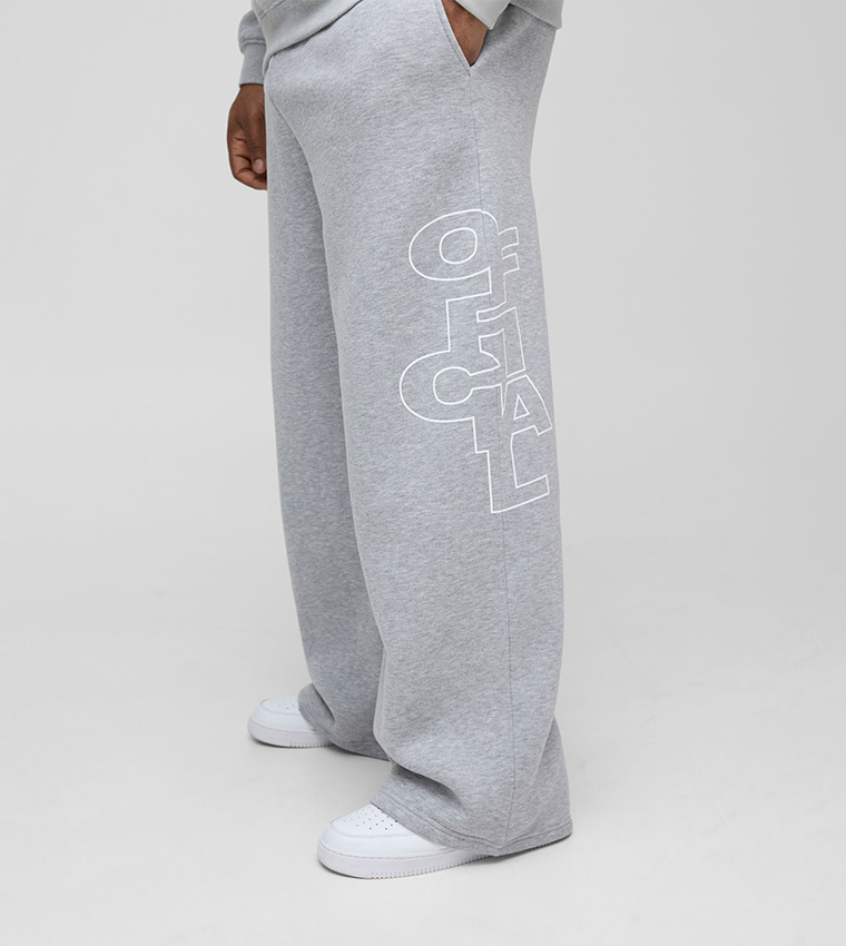 Plus & Tall Wide Leg Official Outline Sweatpants