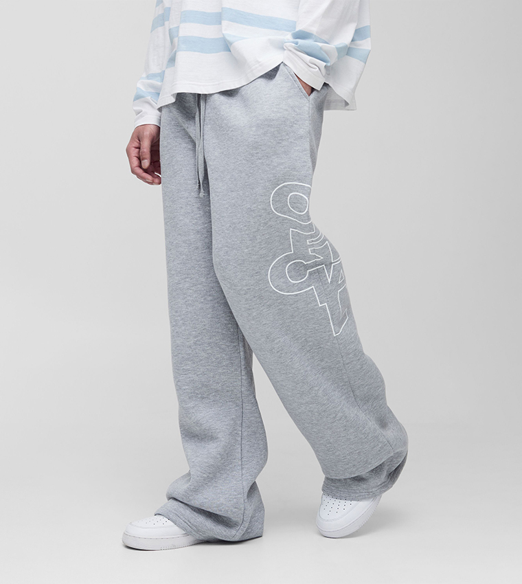 Plus & Tall Wide Leg Official Outline Sweatpants