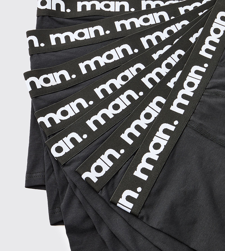 Pack of 7 Logo Waistband Trunks
