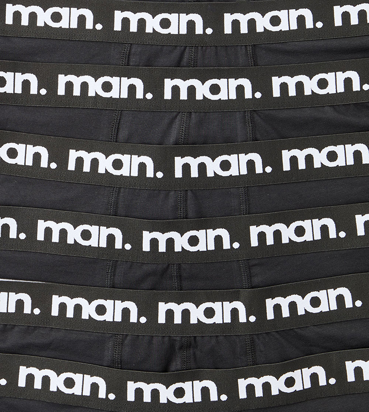 Pack of 7 Logo Waistband Trunks