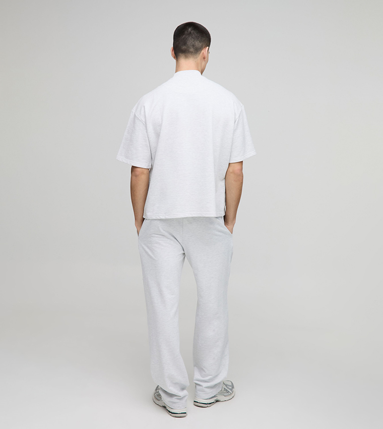 Melange Crew Neck Oversized T-Shirt