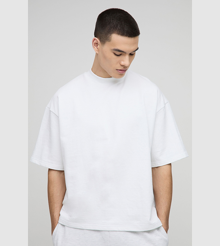Solid Crew Neck Oversized T-Shirt