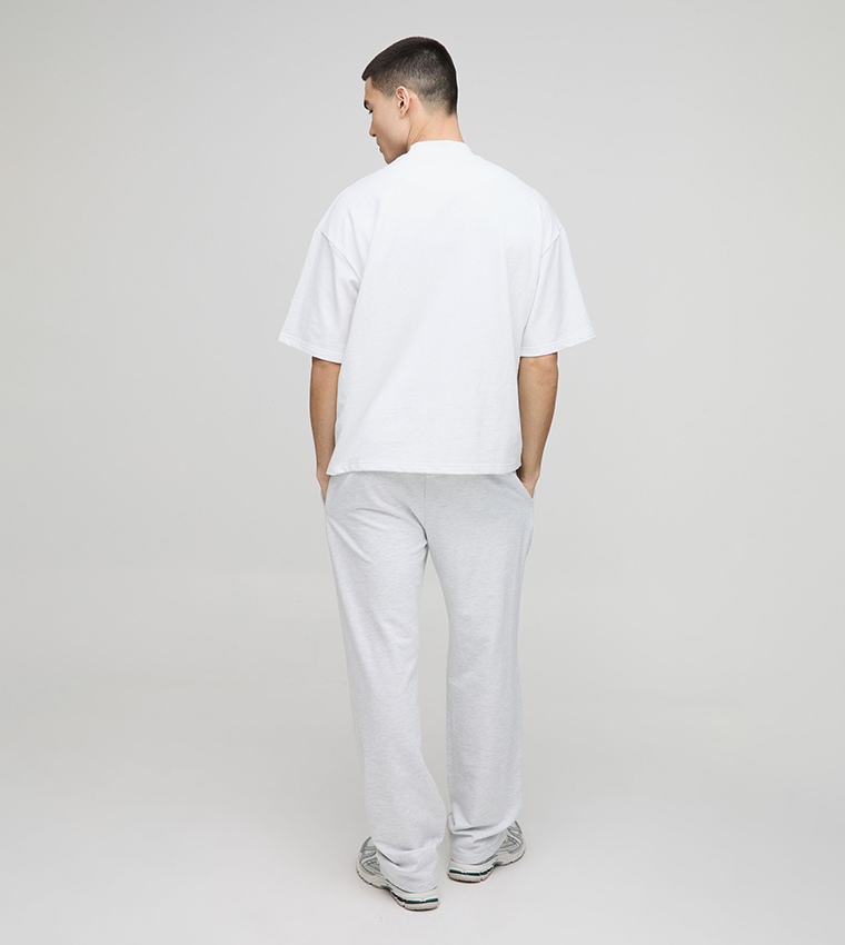 Solid Crew Neck Oversized T-Shirt