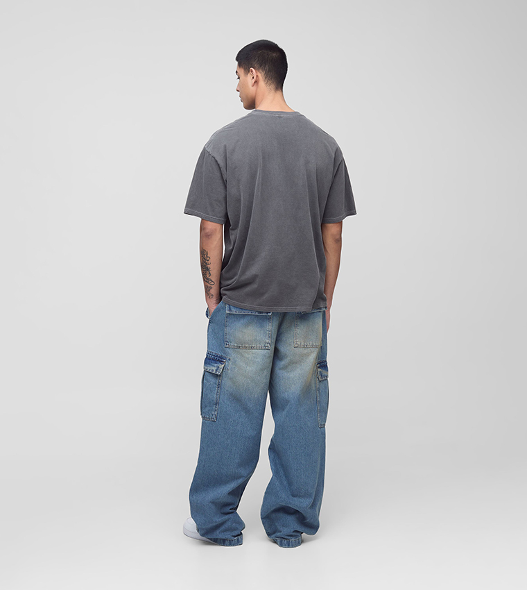 Plus & Tall Nirvana License Washed Print Oversized T-Shirt
